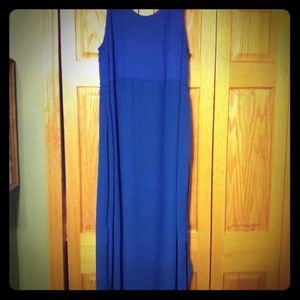 Royal blue maxi dress NWT